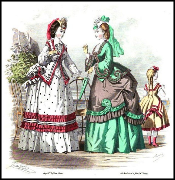 seaside costumes 1 milliner and dressmaker magazine 1870 80a92