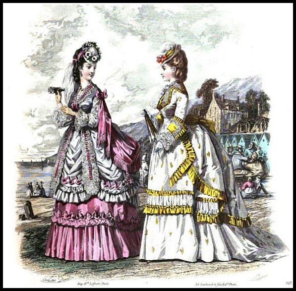 seaside costumes image 957 milliner and dressmaker magazine 1870 57881
