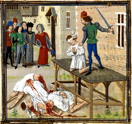 1400s depiction execution of oliver declisdon lidet loyset 6effd