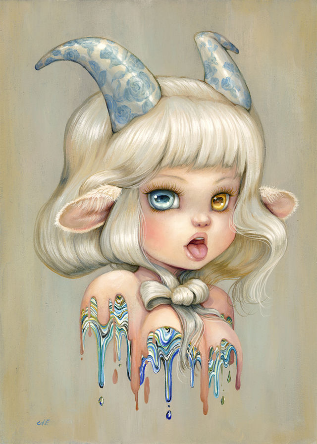 ARTWORK Camilla dErrico Zodiac Solo Show Capricorn webres d821d