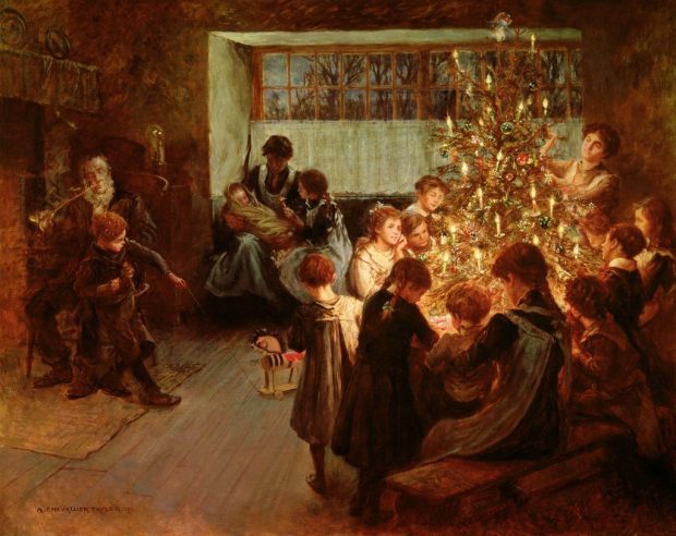 The Christmas Tree by Albert Chevallier Tayler 1911 e1544471938356 2a54f