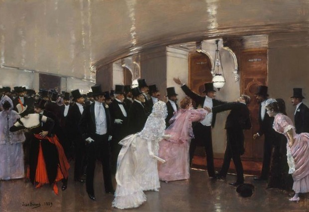 An Argument in the Corridors of the Opera by Jean Georges Beraud 1889 fbe36