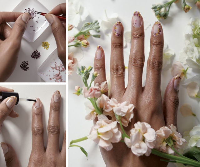 DIY Your Nails With Real Dried Flowers For Some Botanical Beauty - BUST